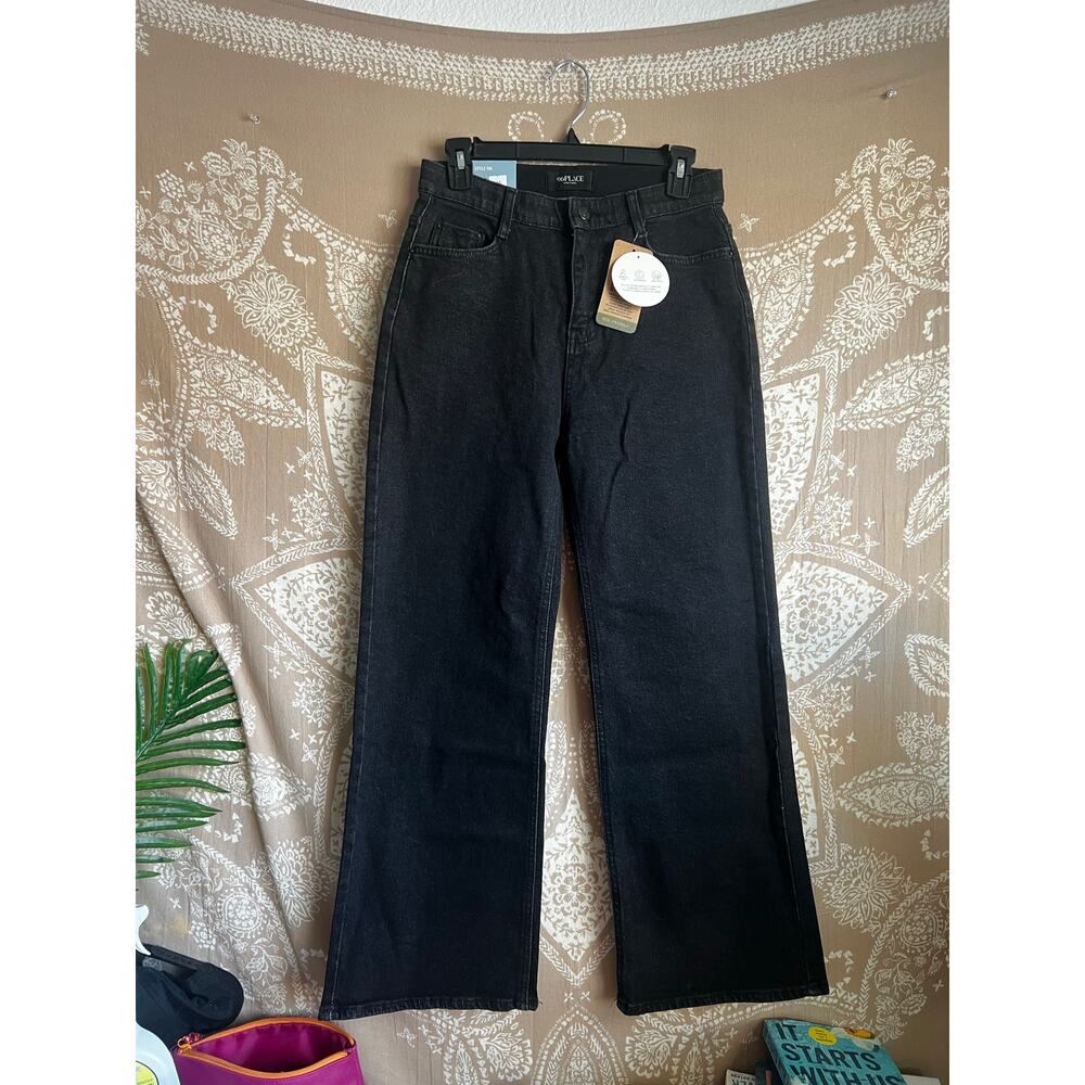 NWT 96Place Straight Leg Black Jeans  Made in Seoul